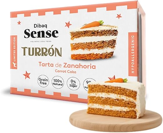 Dibaq Sense – Alimento complementario para perros adultos Dibaq Sense turrón de tarta de zanahoria grain free 185 g.