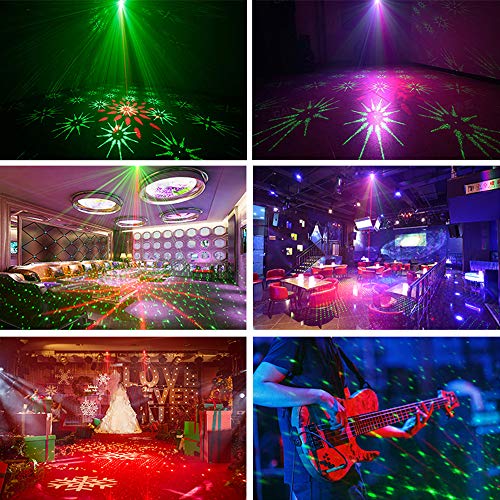 Spooboola EHTHREW-569 Party Lights Dj Disco Lights, Strobe Stage Light Sound Activated Laser Llights Projector thumb #6