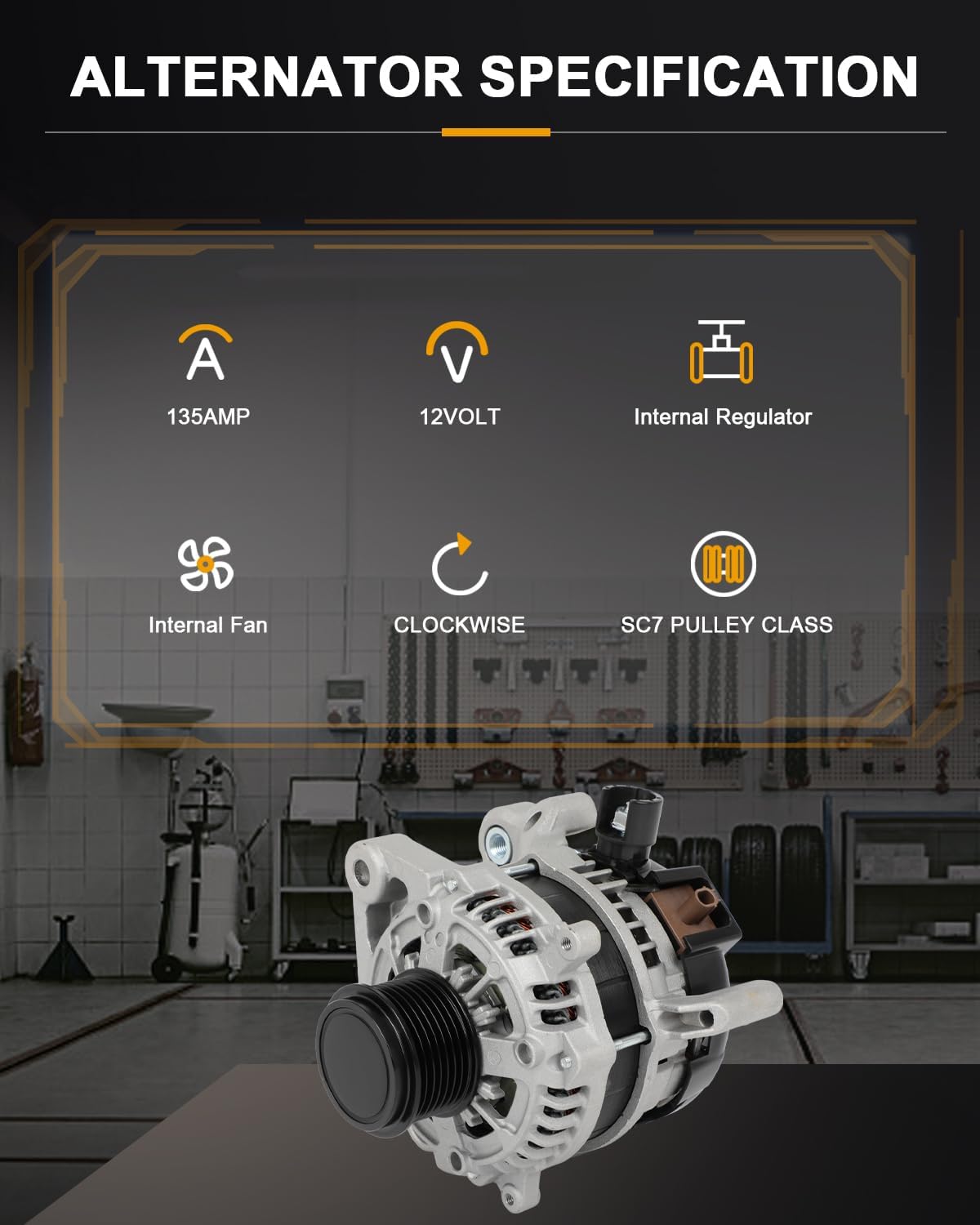 ROADFAR Alternator Compatible for Honda for Civic 2.0L 2016-2022, OE 11931