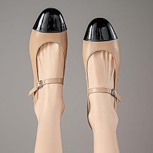 Amazon.com | SHODENSE Women Cap Toe Mary Jane Shoes Chunky