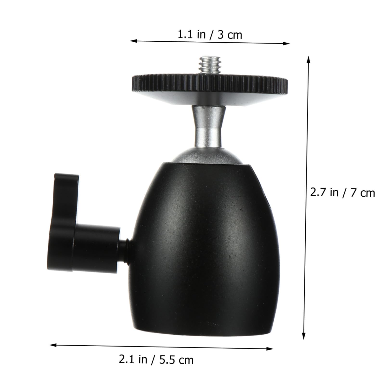 MERRYHAPY 2pcs Ptz Bracket Slider Mount Adapter Digital Camcorder Camera Screw Panoramic Head Camera Tripod Brackets Universal Adapter Camera Head Mini Tripod Aluminum Alloy Black