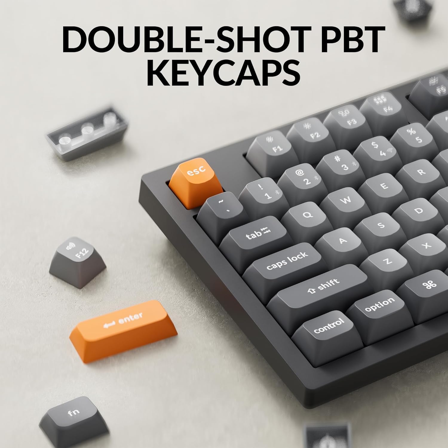 Keychron K10 Max Kabellose DE-ISO Mechanische Tastatur,QMK 2.4 GHz Bluetooth Vollgröße Weiße Hintergrundbeleuchtung Kompatibel mit Mac Windows Linux Banana Switches