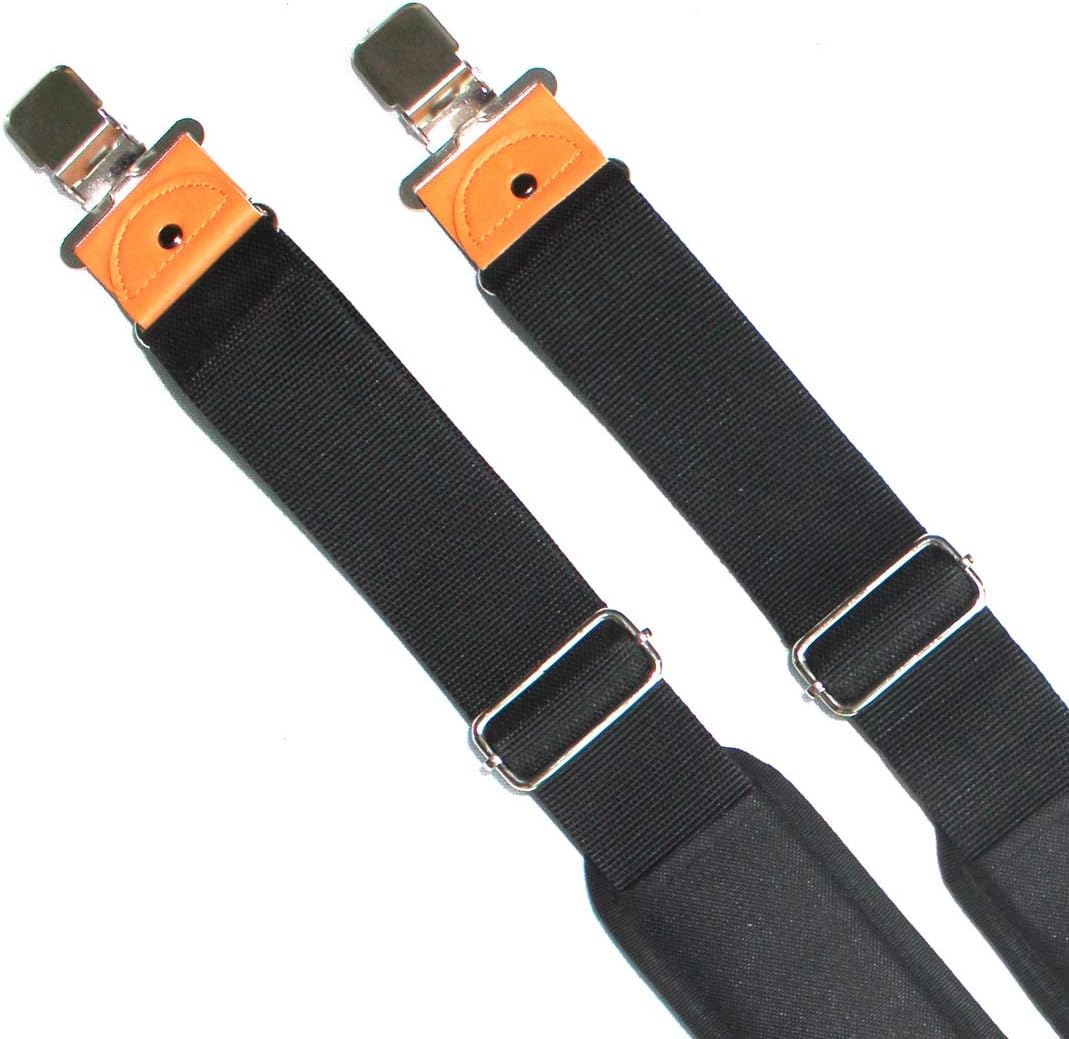 Tool Belt Suspenders Tool Harness for Heavy Duty Work ，Movable shoulder Pads, Quick Clip Suit for CLC, Husky,Dewalt Tool Belt (Black)