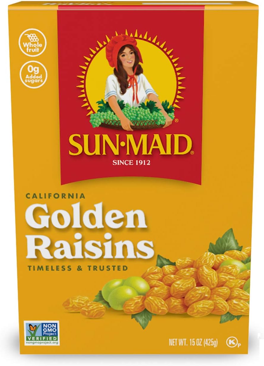 Sun-Maid Golden Raisins, 15 OZ (Pack of 2)