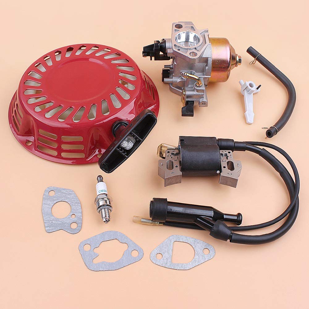 Tiempo Beixi Arrancador de Retroceso Bobina de Encendido del carburador Junta Kit for Honda GX120 GX160 GX200 168F 5.5HP 6.5HP Motor Motor Generador de Gasolina
