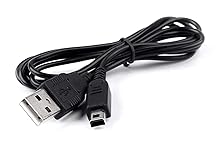 Tomee Black USB Charging Cable for Nintendo 2DS XL, 3DS, 3DS 2DS, DSi - Minimalist Style, USB Connectivity