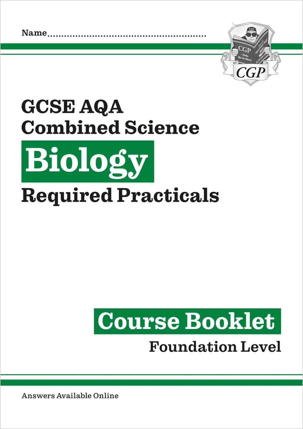 GCSE Combined Science Biology AQA Required Practicals Course Booklet - Foundation (CGP AQA GCSE Combined Science)
