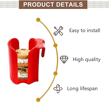 2 Pcs Cup Cookie Holder Creative Cup Side Cookie Container Storage for Candies Small Snacks Tea Bag