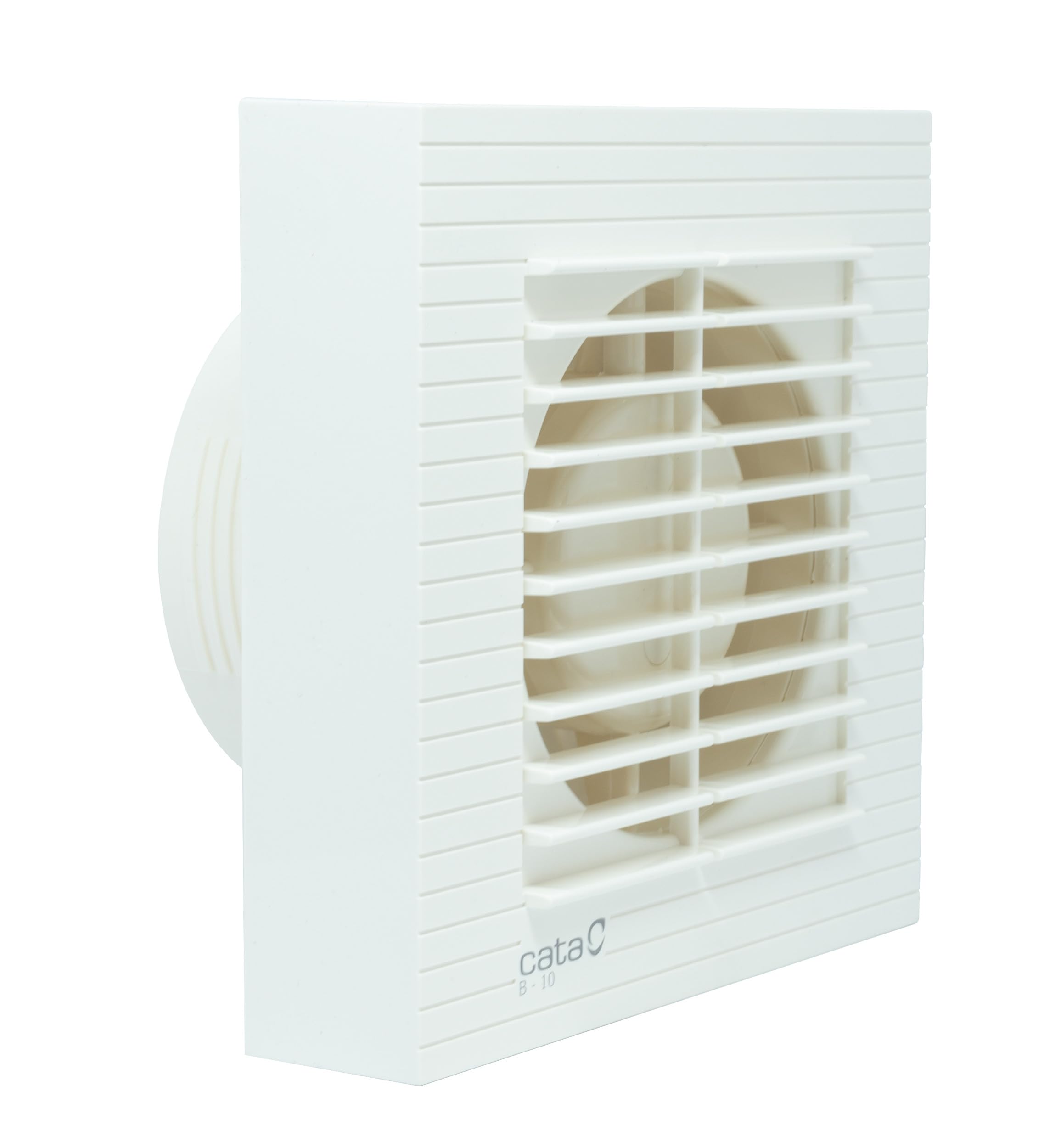 Cata Extractor B-12 Tubo Corto de Descarga para Pared o Techo Protector Térmico y Nivel Sonoro Mínimo 43 dB, Potencia 20W Diámetro de Salida 120cm Velocidad 2.450 r.p.m 220-240V Clase B, Color Blanco