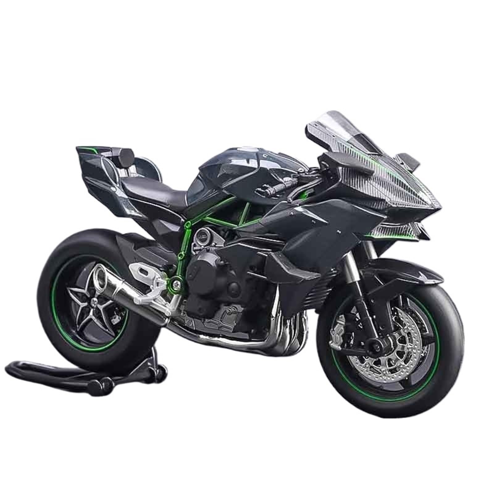 POEWRI for Kawasaki for Ninja H2R Motorcycle Metal Model Collection Ornaments Sound 1:12 Alloy