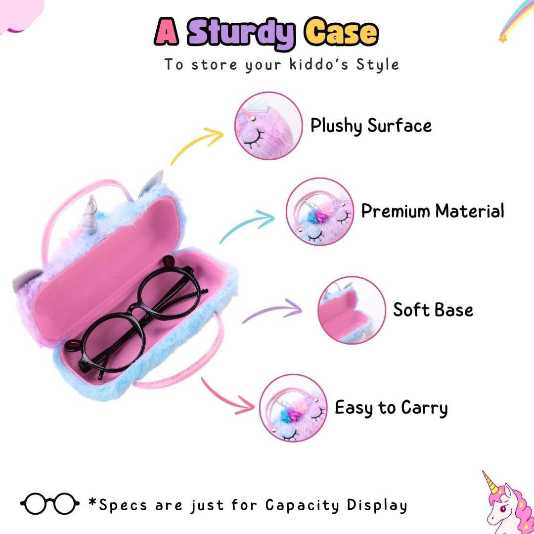 Tinker Squad Plush Specs Holder for Kids | Sunglasses Goggles Case Organizer Box for Travelling for Girls | Sunglass Spectacle Case Shades Holder Cover Spects Organizer Box | Mini Handbag for Girl - Image 4 thumbnail