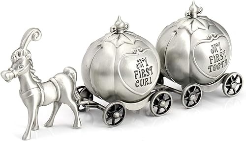 Miniatura 5 de Mogoko Soporte de dientes plateados, juego de caja de recuerdo My First Dental and Curl, caja de regalo de contador de hadas de dientes de bebé para