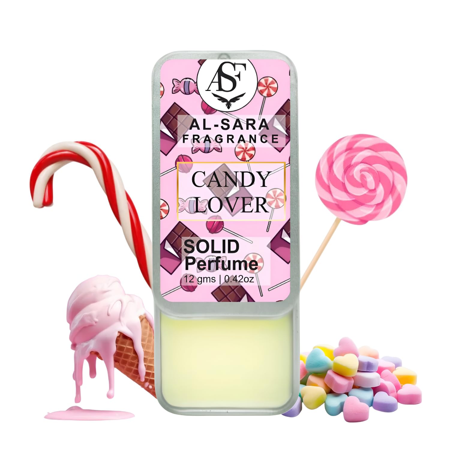 Al Sara Fragrance™ Candy Lover Solid Perfume for Men & Women | Alcohol-Free, Non-Greasy, Long-Lasting Natural Fragrance | Portable & Travel-Friendly Cologne