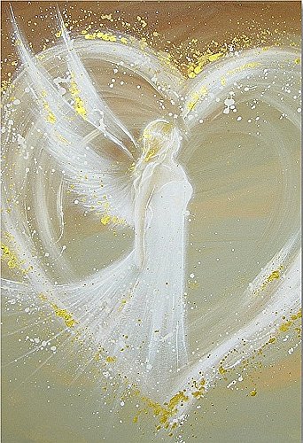 Angel Art Photo 'Way in your heart' regalos espirituales para ella, regalo de novia, decoración de pared, mejor amiga, despertar espiritual