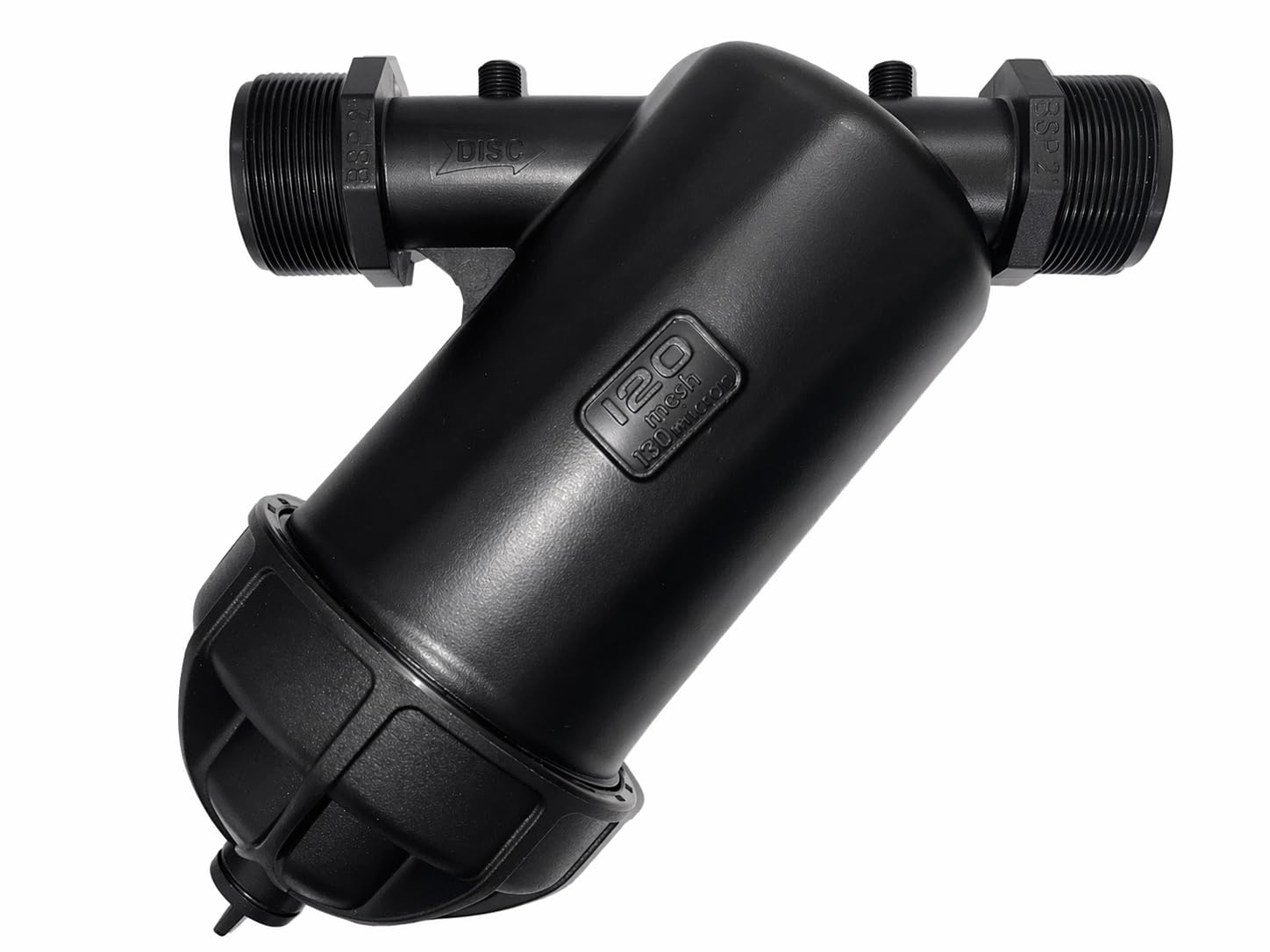 Filtre à eau 130 microns – Débit élevé 6 m³/h, Pression 8 bars – Pour pompes, arrosage, systèmes hydrauliques – Protection contre les particules – BSP 1"