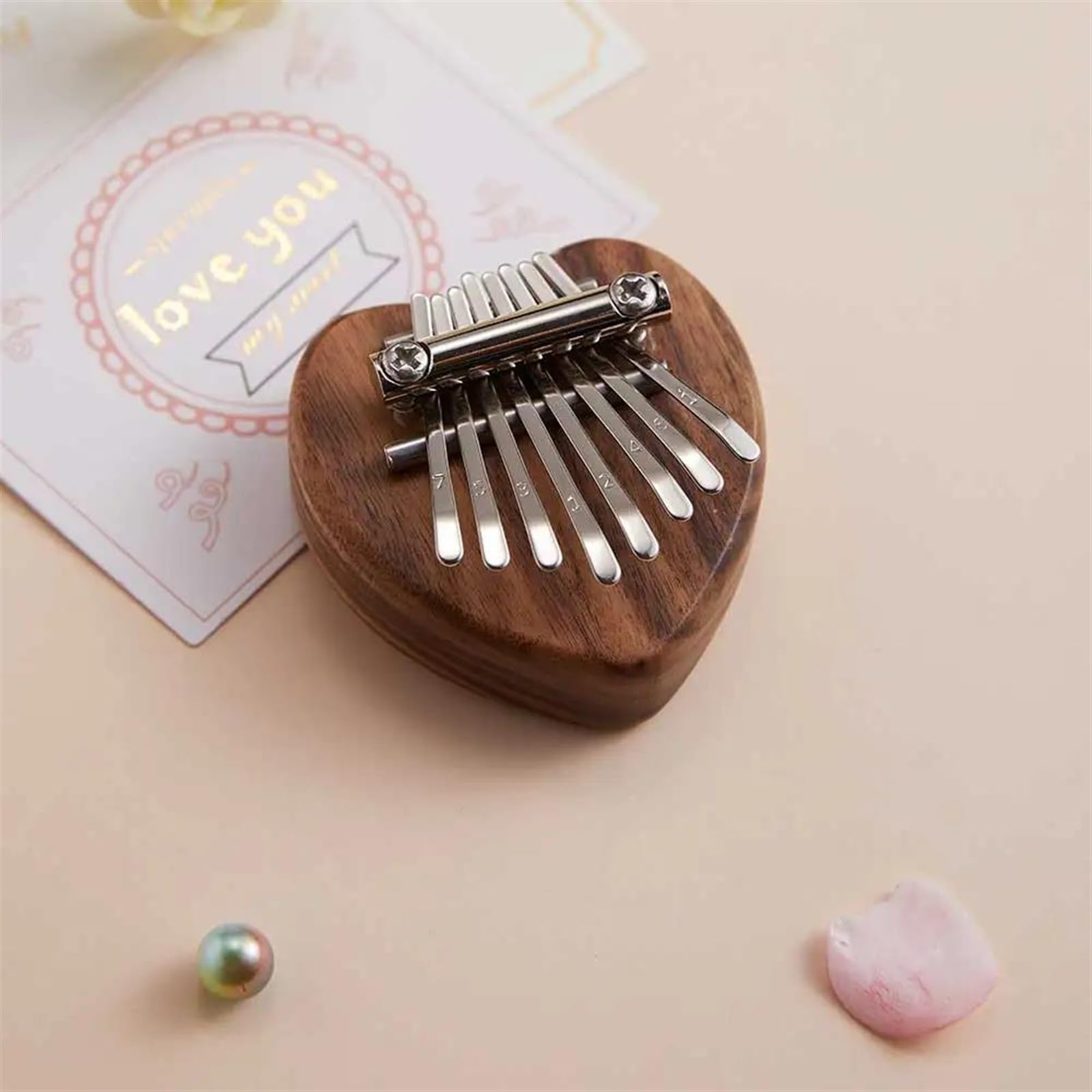 Mini Piano De Pulgar Kalimba De 8 Teclas El Mejor Regalo De África Kalimba De Caoba(8 key oval)