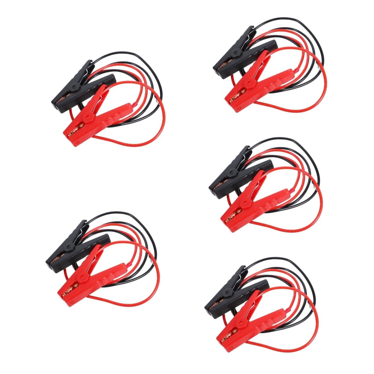 10 Pièces Pinces crocodiles électriques pince batterie clips de test électrique câble de démarrage pince batterie voiture pince de démarrage d'urgence automobile cuivre