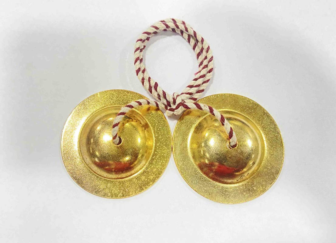 Buy GT manufacture Percussion hand cymbals brass Manjira pairindian
