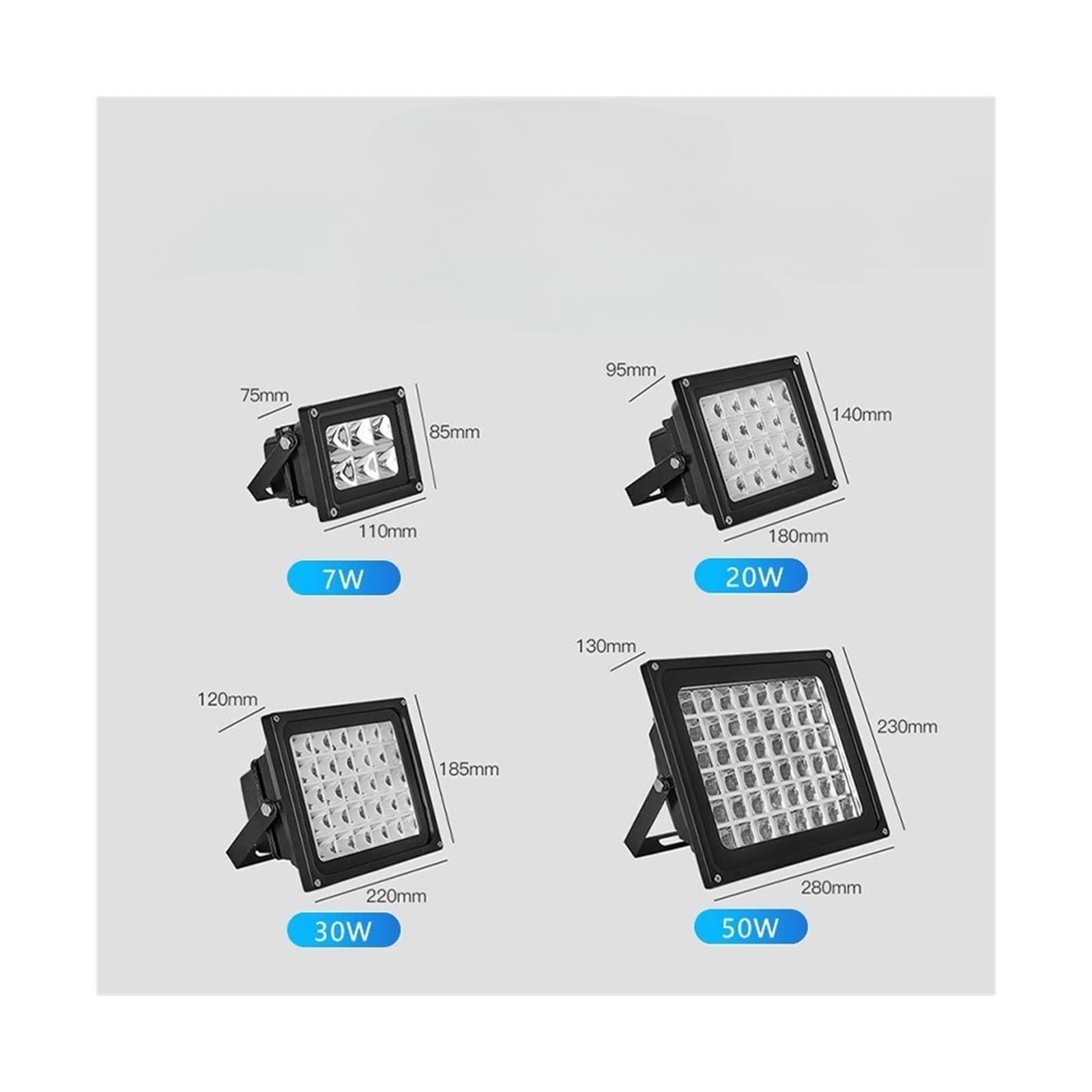 Lampa utwardzająca UV, High PowerLED Utwardzanie UV 405nm 395nm 365nm Lampa Ultrafioletowa Do Drukarki 3D SLA DLP Żywica PCB Naprawa Zielony Olej Handwork DIY(365 NM,50W)
