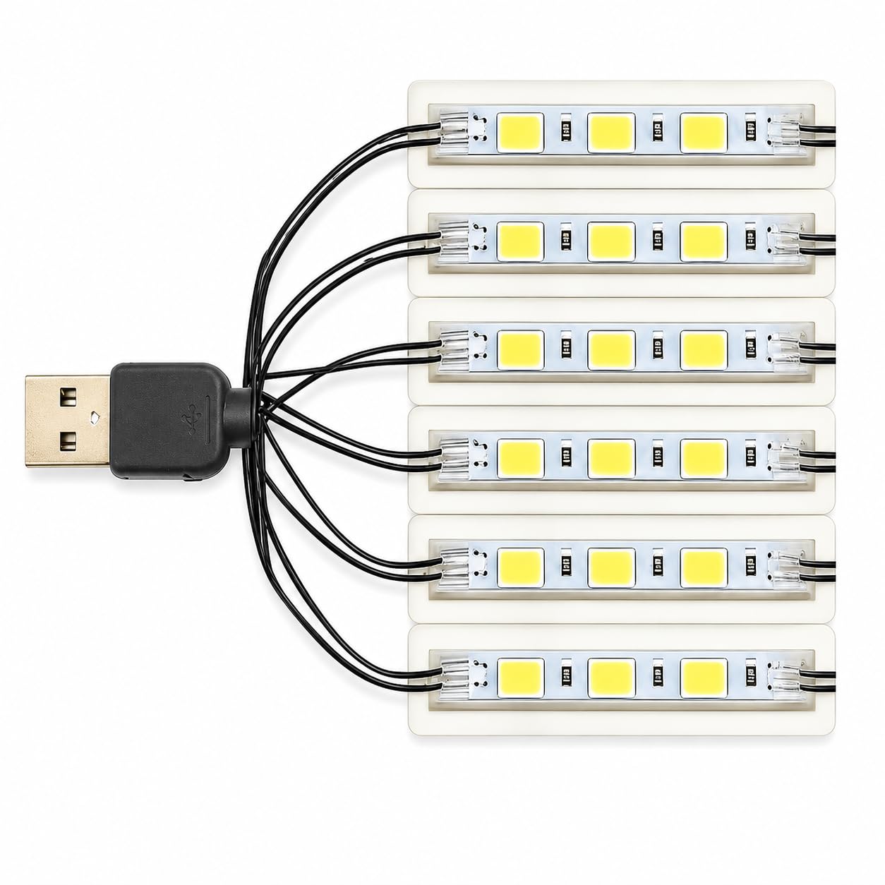 DIY USB LED Lamp for Building Brick Toys, Universal Brick-Compatible Bar Type Light, Energy Efficient ABS Decoration Lighting for Models, Displays, Creative Projects and Room Decor