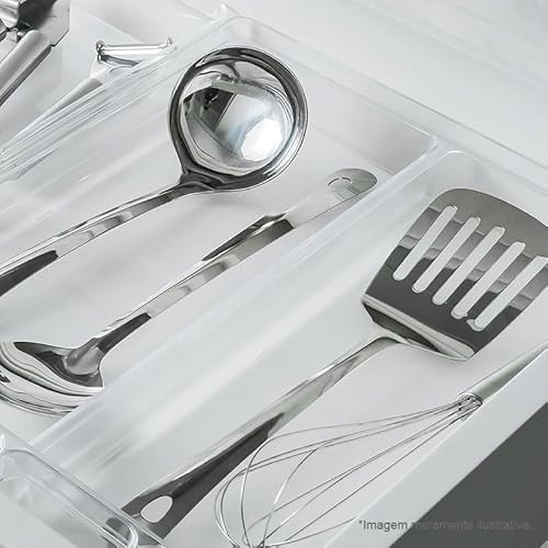 Organizador de Gavetas Clear 37,5x30x5,6cm Natural OGC800NT - Ou
