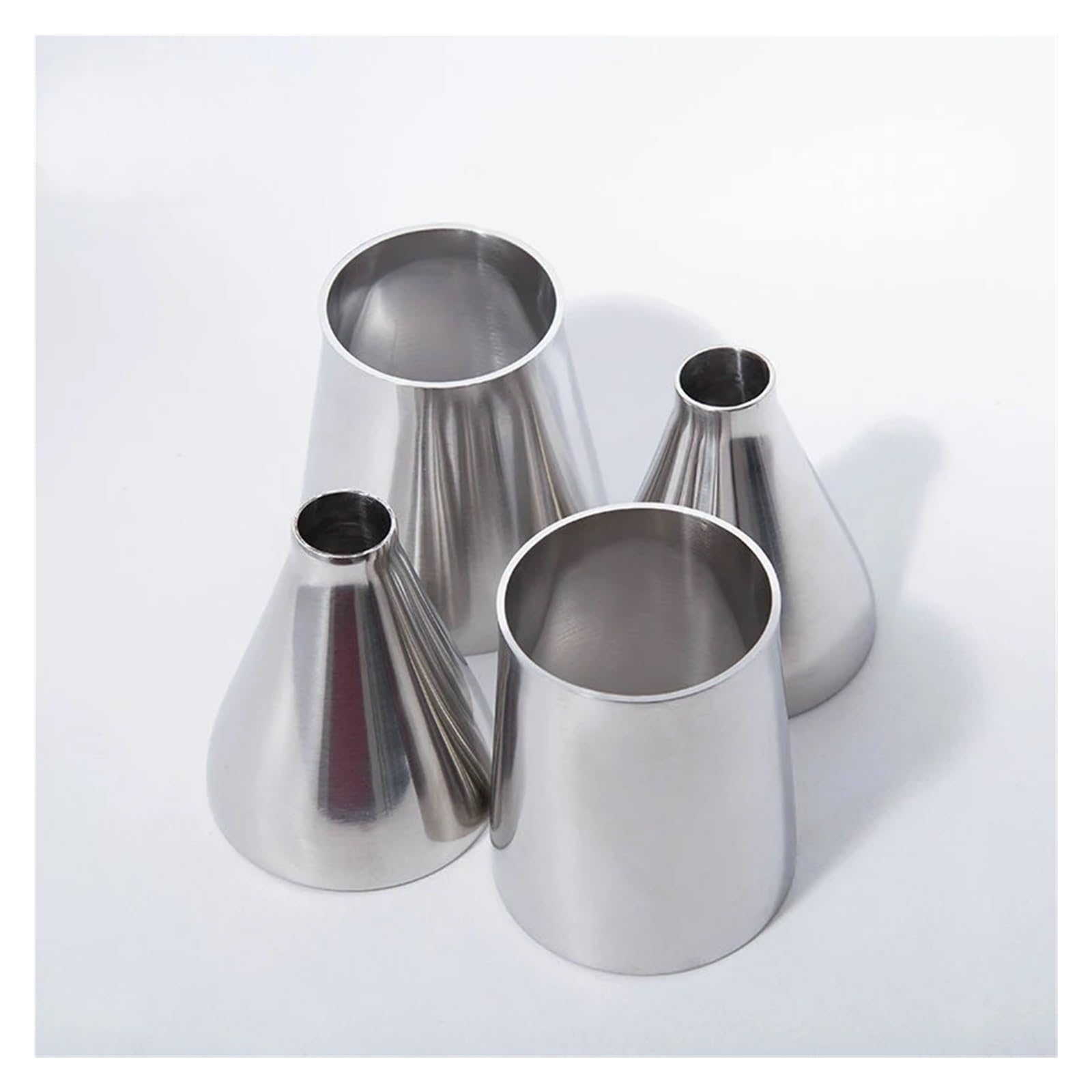 Reductor de acero inoxidable 57mm a 108mm concéntrico de soldadura para tuberías