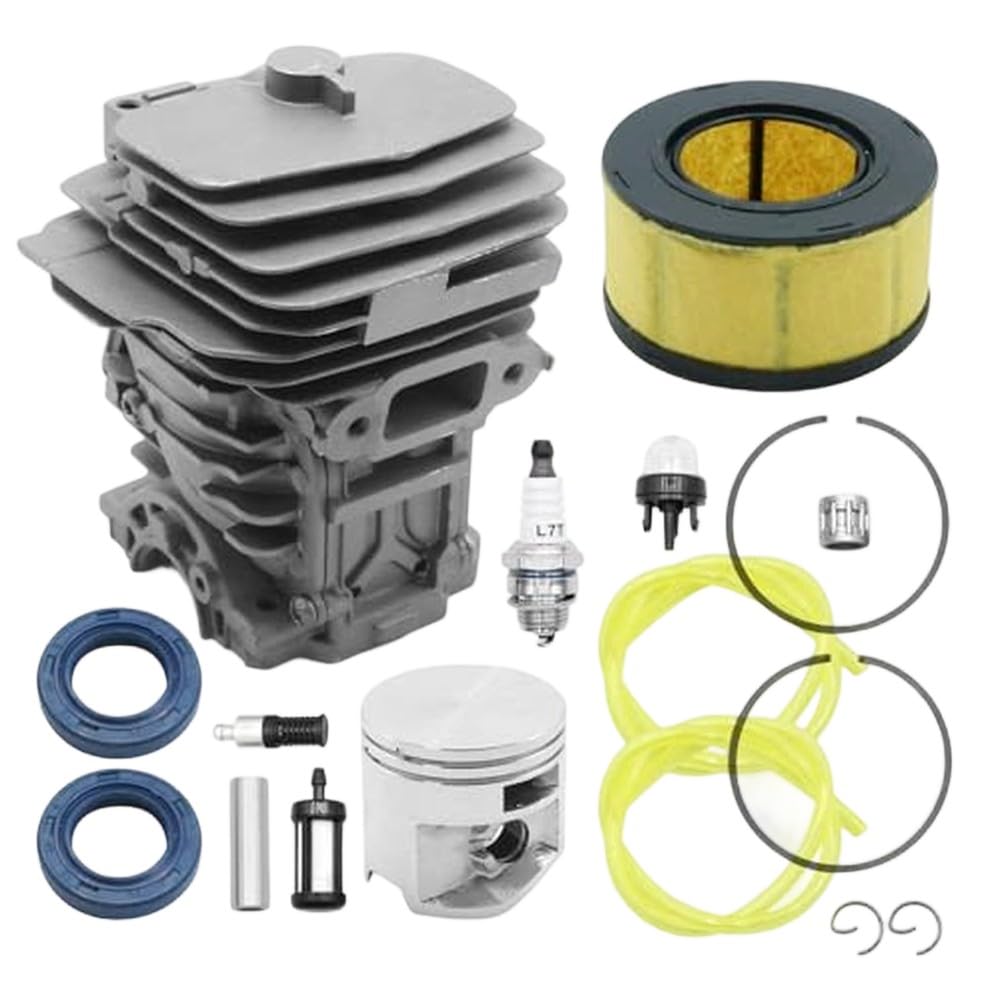 Risveglio Steel Cylinder Piston Kit MS251 Chainsaw 44mm Bore Replacement Part 1143-020-1207
