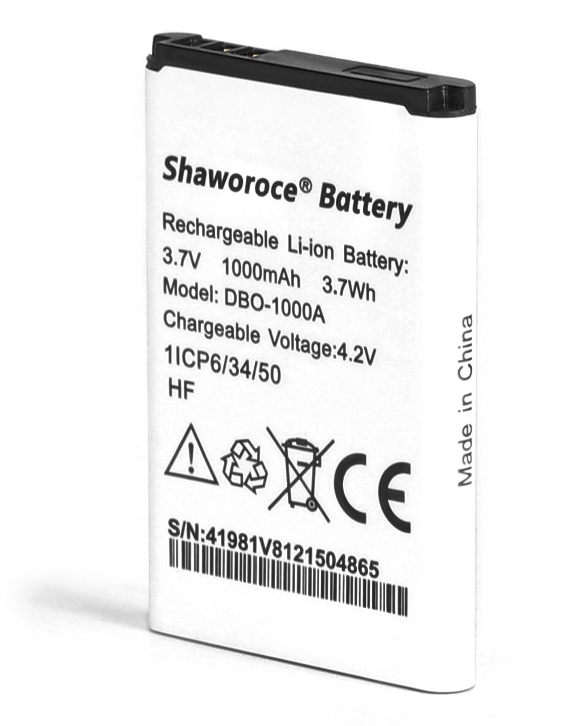 SHAWOROCE DBO-1000A DBAA-1000A DFC-0480 DFB-0210 Battery Compatible with Doro Mobile Phone 1370 1372 1880 2404 2820 2880 5860 6040 6060 6820 6880 7000H 7439 1000mAh 3.7V Li-ion Rechargeable