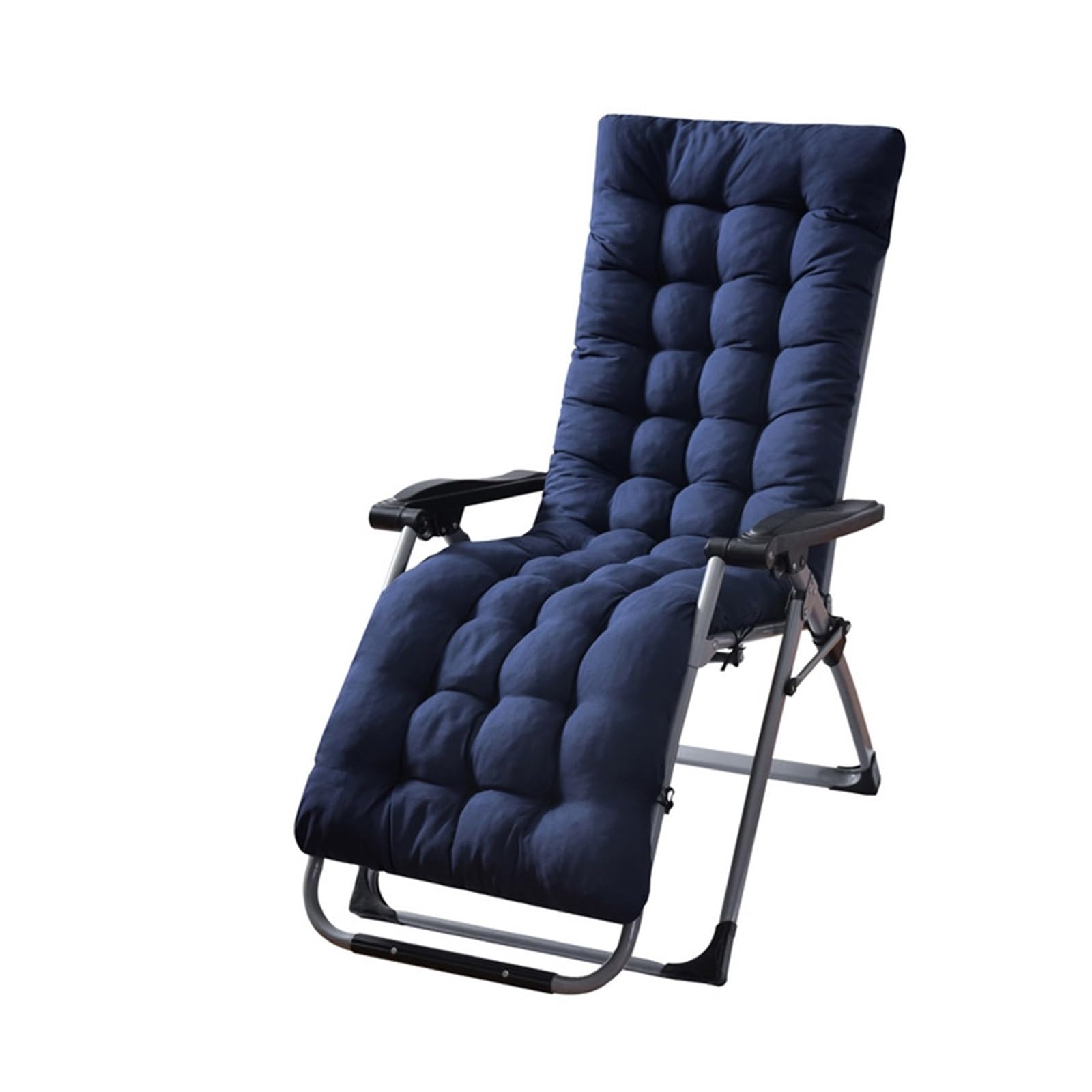 QAUUCP Bench Pad Cushion Sun Lounger Cushions Patio Chaise Lounge Pad Indoor Outdoor Chair Cushion(Dark blue)