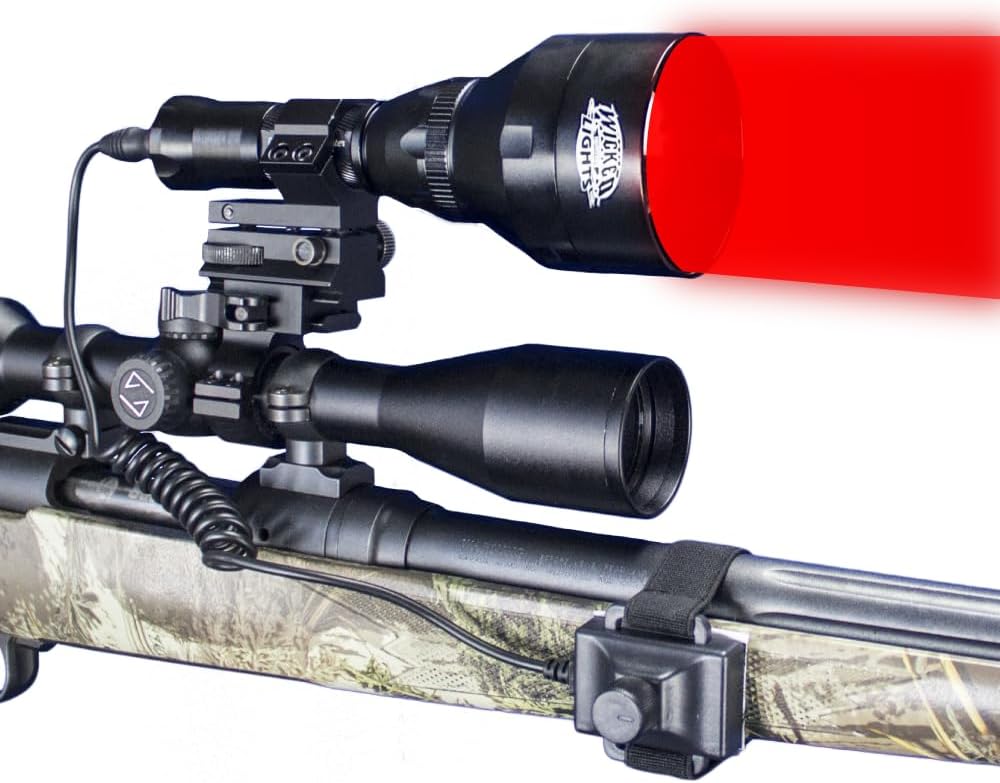 Wicked Lights W403iC RED Night Hunting Light Kit for Predator, Varmint & Hog Complete Red led Light kit