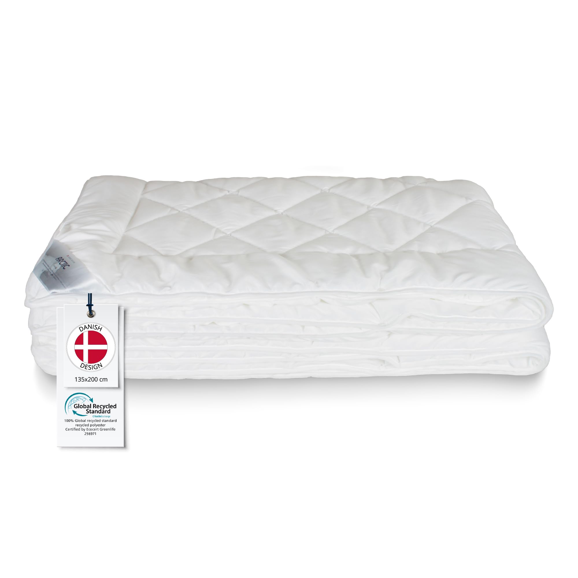 ARCTIC Edredón nórdico 135 x 200 microfibra 2 en 1 I 4 temporadas con botones de presión divisible I Oekotex edredón con relleno de fibra hueca I Manta, lavable a 40 °