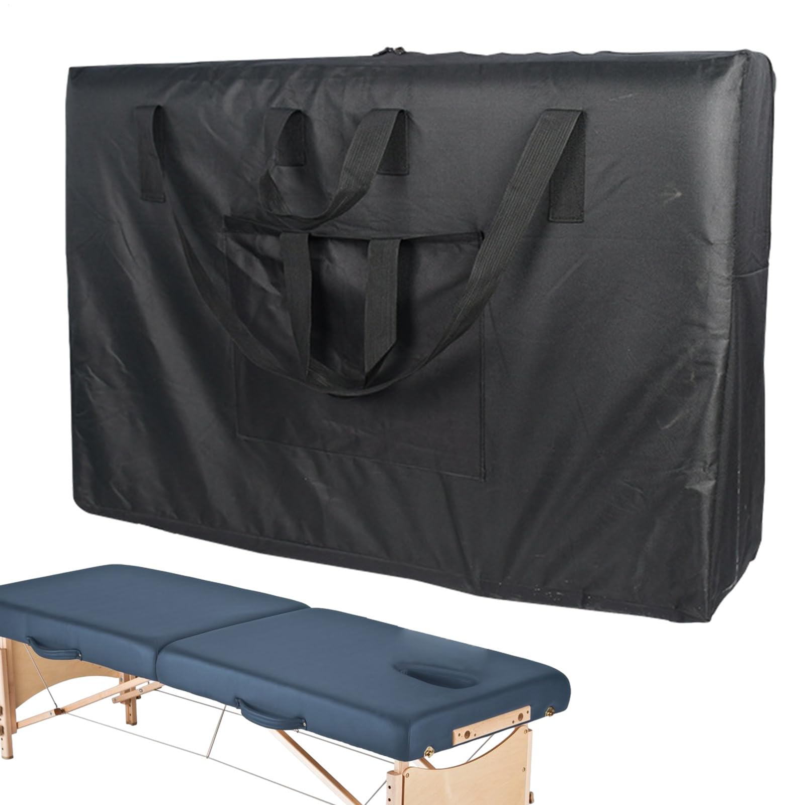 Custodia per lettino da massaggio, in tessuto Oxford 600D, resistente, portatile, con tracolla, cerniera e tasche portaoggetti, ideale per massaggiatori, saloni, viaggi, attrezzature spa e Rollawa