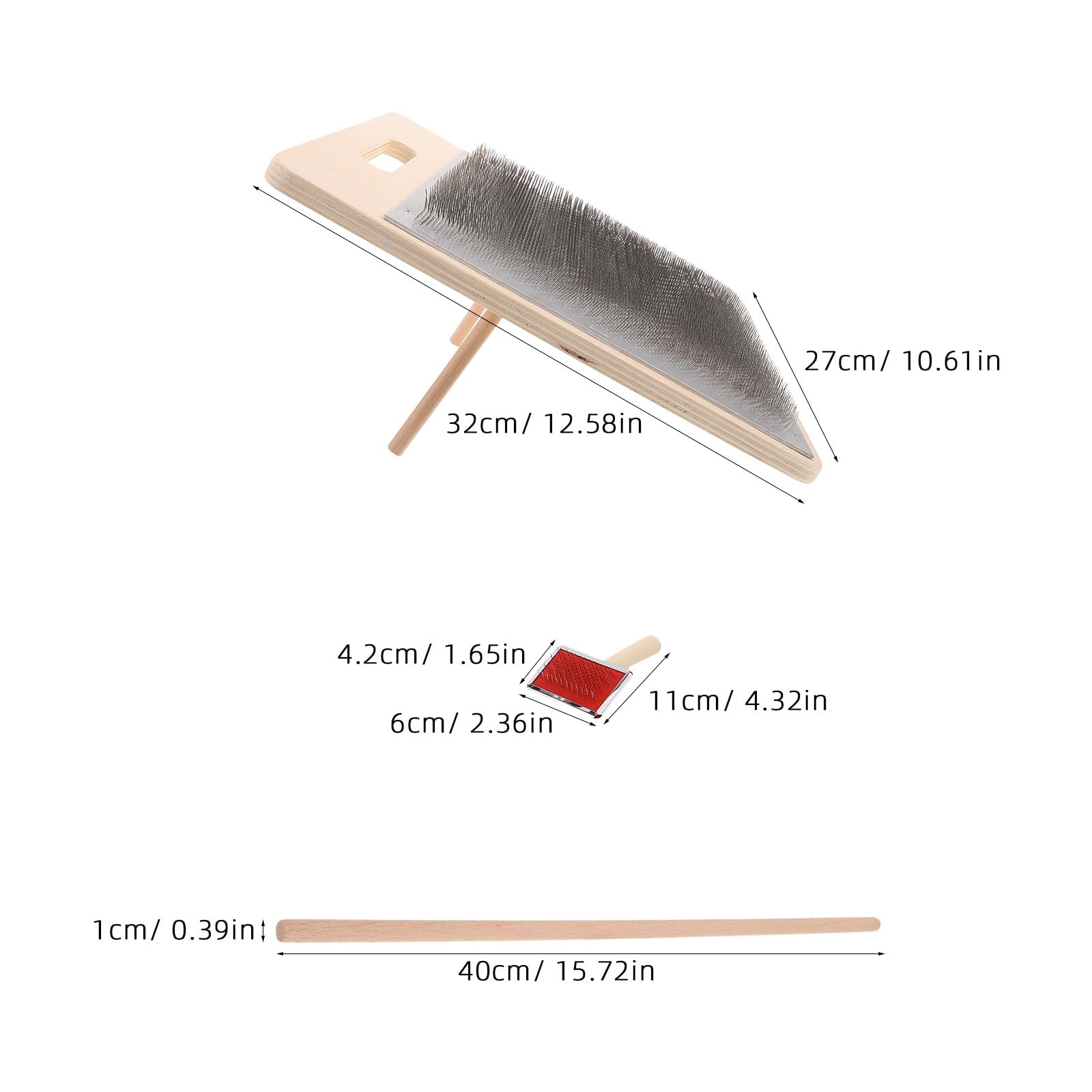 1 zestaw narzędzi do mieszania wełny z włókna drzewnego do tworzenia unikalnych włókien, rękodzieło, materiały do ​​robótek ręcznych na drutach do projektów wełnianych i szydełkowych