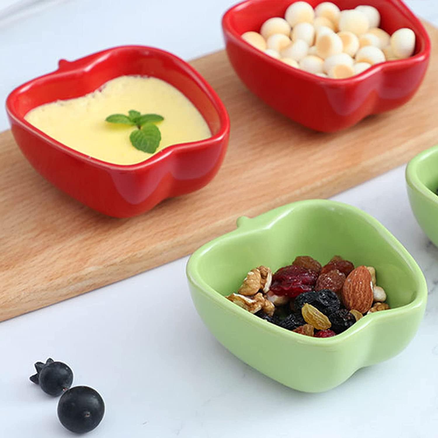 vajilla de cerámica, Plato de sopa, Plato de cena, Taza de sopa, Juego de ramequines, 120 ml, Ramekins de Creme Brulee, Plato de soufflé Platos a prueba de horno, Ramekins de soufflé, Ramekins for fre