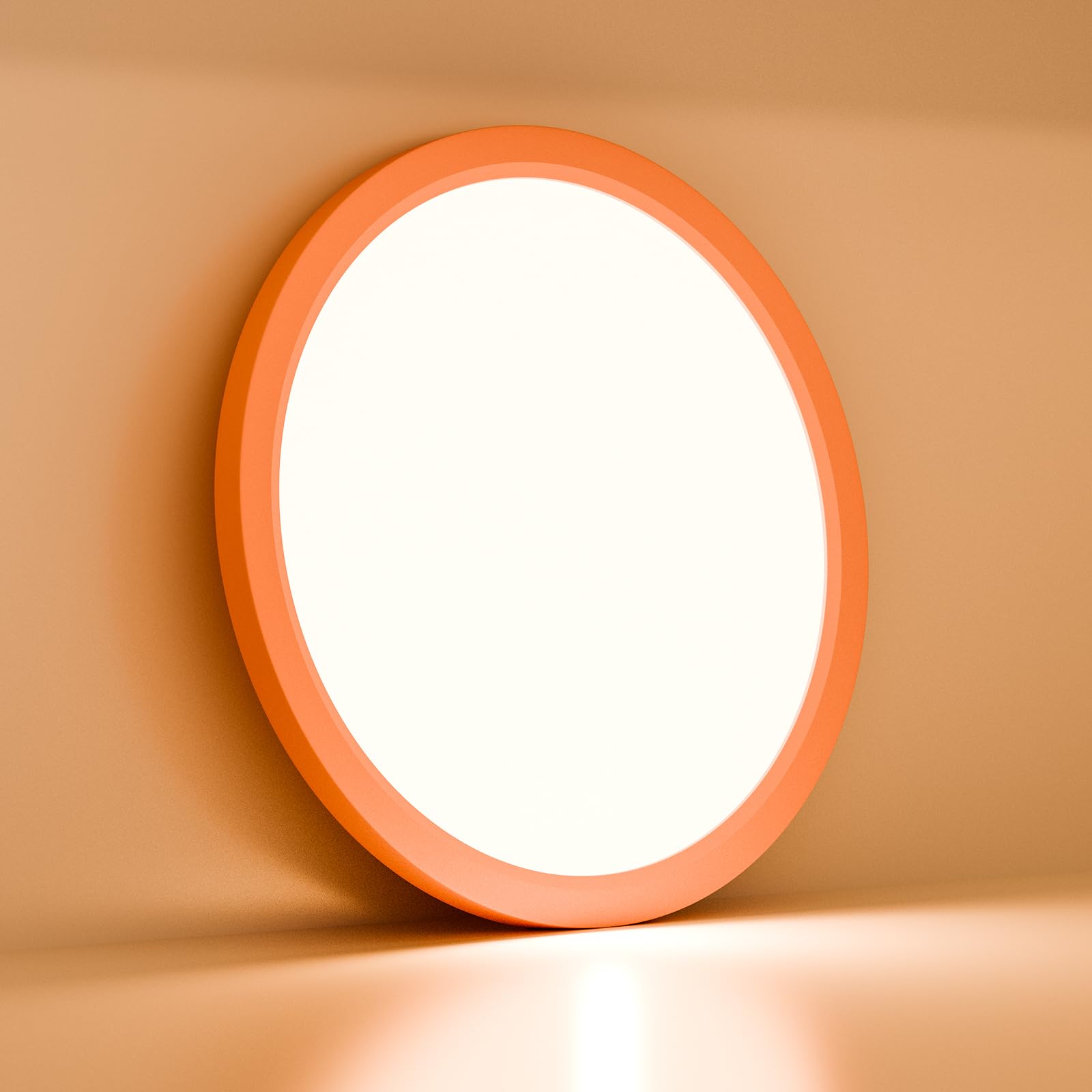 LQWELL® Plafoniera Lampada da soffitto a LED, Lampada da bagno impermeabile IP44 Rotonda Piatta 18W 3000K 1600LM Sottile per Soggiorno Bagno Camera da letto Cucina Seminterrato Ufficio, 220 * 24mm