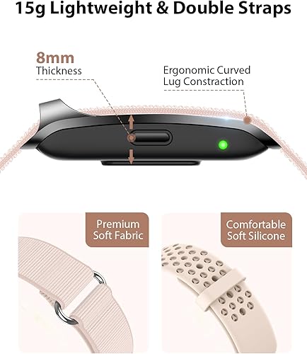 Miniatura 5 de Pulsera inteligente, banda de seguimiento de actividad y fitness, monitor de sueño 24 horas, monitor de frecuencia cardíaca continua durante todo el