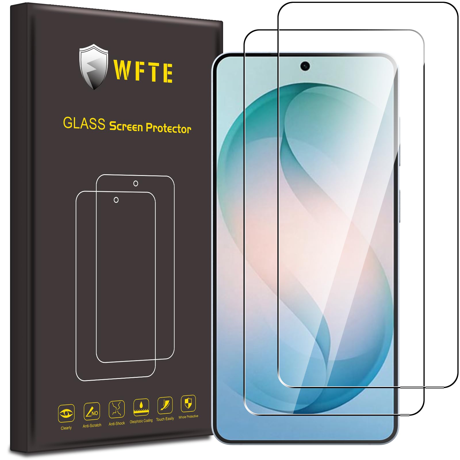 WFTE [2 Stück Schutzfolie für Samsung Galaxy S26 Plus 5G Pan