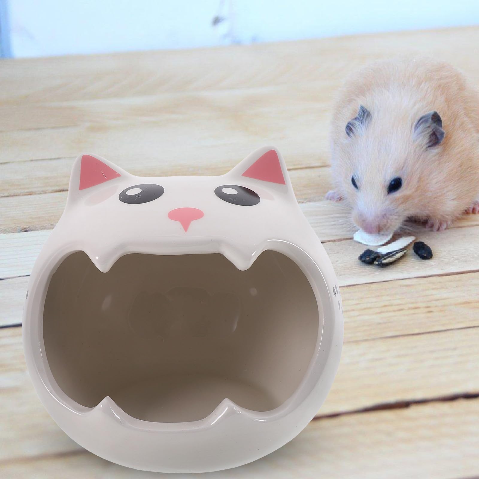 Kleintierhaus Keramik Hamsternest Kühler Unterschlupf für Hamster und Meerschweinchen im Käfig