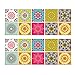 20pcs baño y Cocina Stickers, resistentes al agua y aceite Cenefa Autoadhesivo, Decoración Hogar Bricolaje Living Cocina Dormitorio Decor Papel, para Azulejos Pegatina de Pared para Baño y Cocina