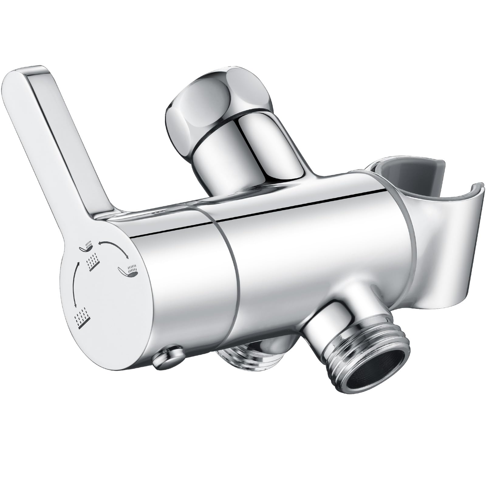 Uvish Polished Chrome G1/2 Shower Arm Diverter Valve For Shower Head (Polished Chrome)