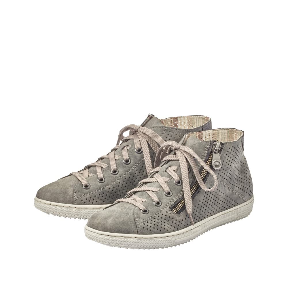 Rieker Damen L9427-45 Sneaker, Grau, 39 EU – Ansicht 6