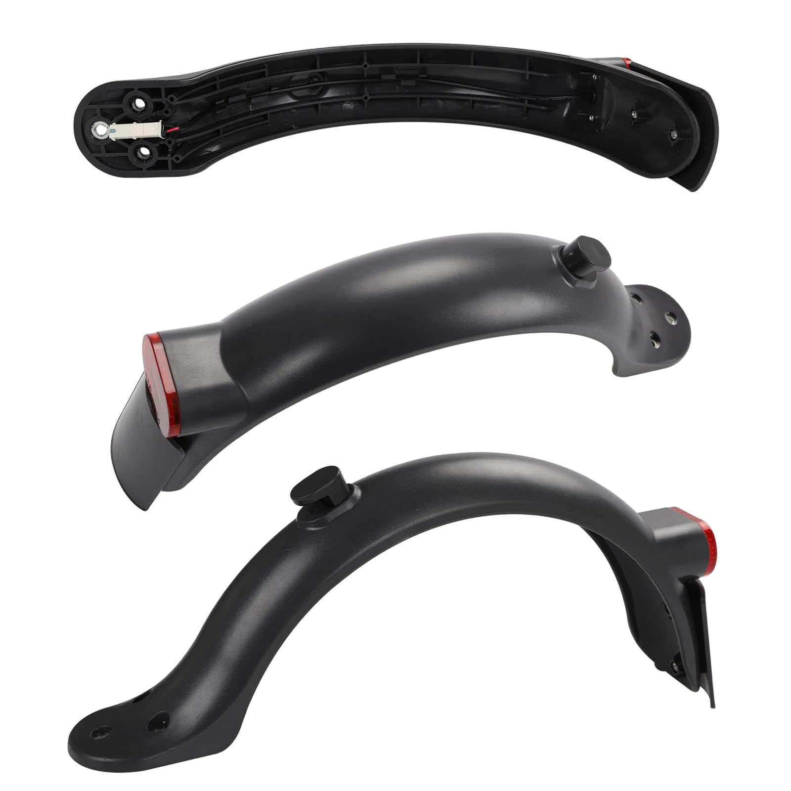 Guardabarros trasero para scooter eléctrico, guardabarros trasero para Xiaomi M365, Pro, Pro 2, 1S, guardabarros trasero para scooter eléctrico, guardabarros trasero con tornillos y tuercas