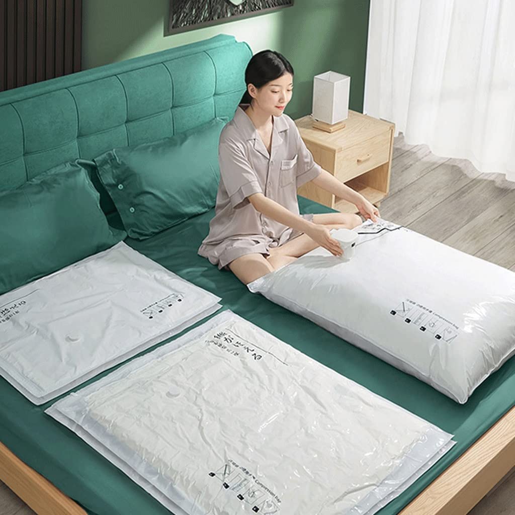 Sacchetti di stoccaggio sottovuoto Sacco di Compressione sottovuoto con Pompa elettrica Sacchetti sottovuoto per trapunte, Coperte, Biancheria da Letto, Abbigliamento 80% in più di Sacchetti di c
