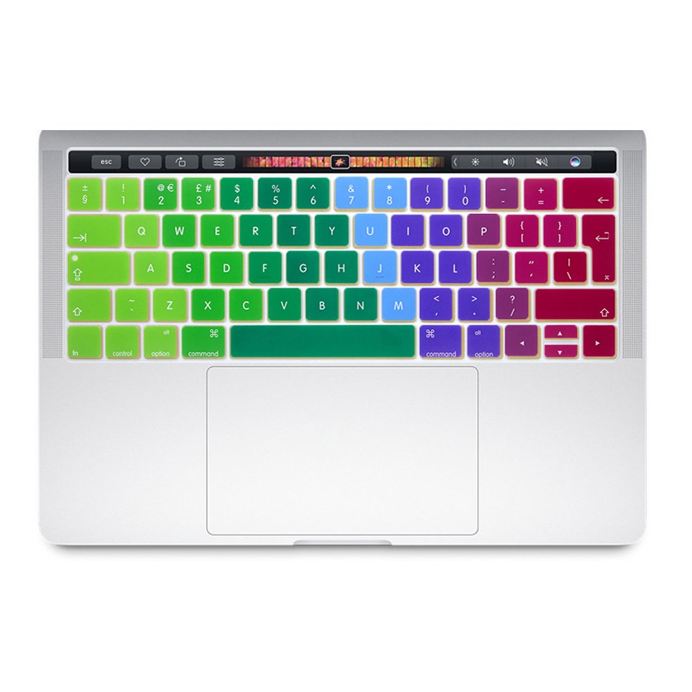 Se7enline Compatible with Macbook Keyboard Cover Skin for Mac Neo & Air 13/15 & Pro 14/16 inch (M5 M4 M3 M2 M1 A18 Pro) 2026/2025/2024/2023/2022/2021 Silicone Waterproof Dustproof EU Layout,Black — view 31