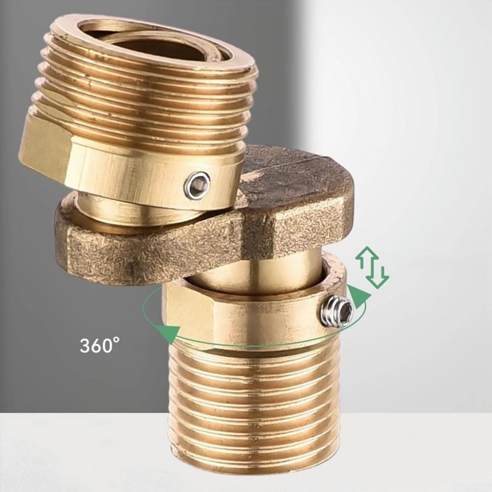 Grifo de ducha, ángulo flexible de cobre ajustable, fácil instalación, curva de diámetro excéntrico, válvula de mezcla, 2 piezas