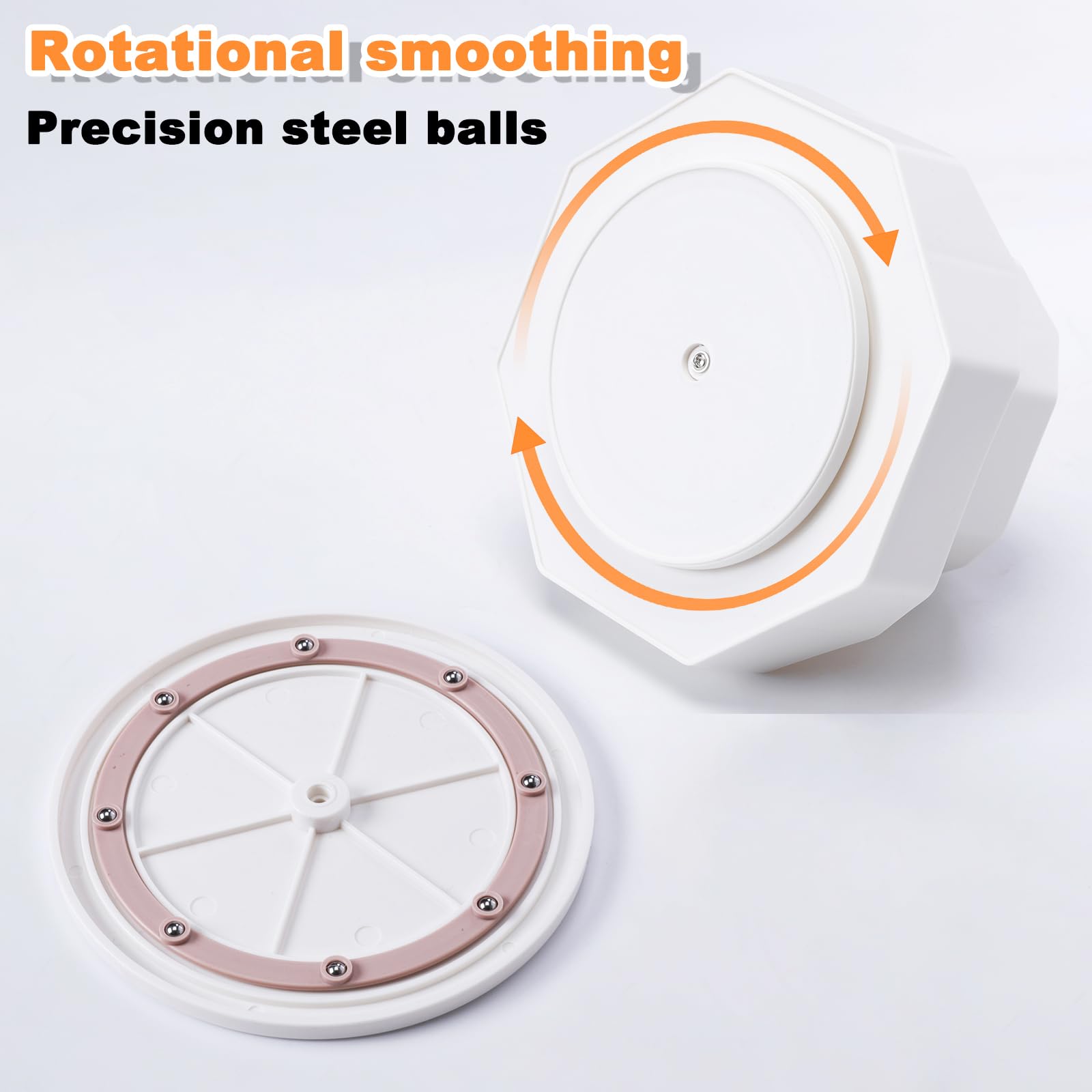 FRETONBA 360° Rotating Pen Holder, 9 Slots Pencil Pen Pot for Desk Cute Stationery Supplies Organiser - Image 3