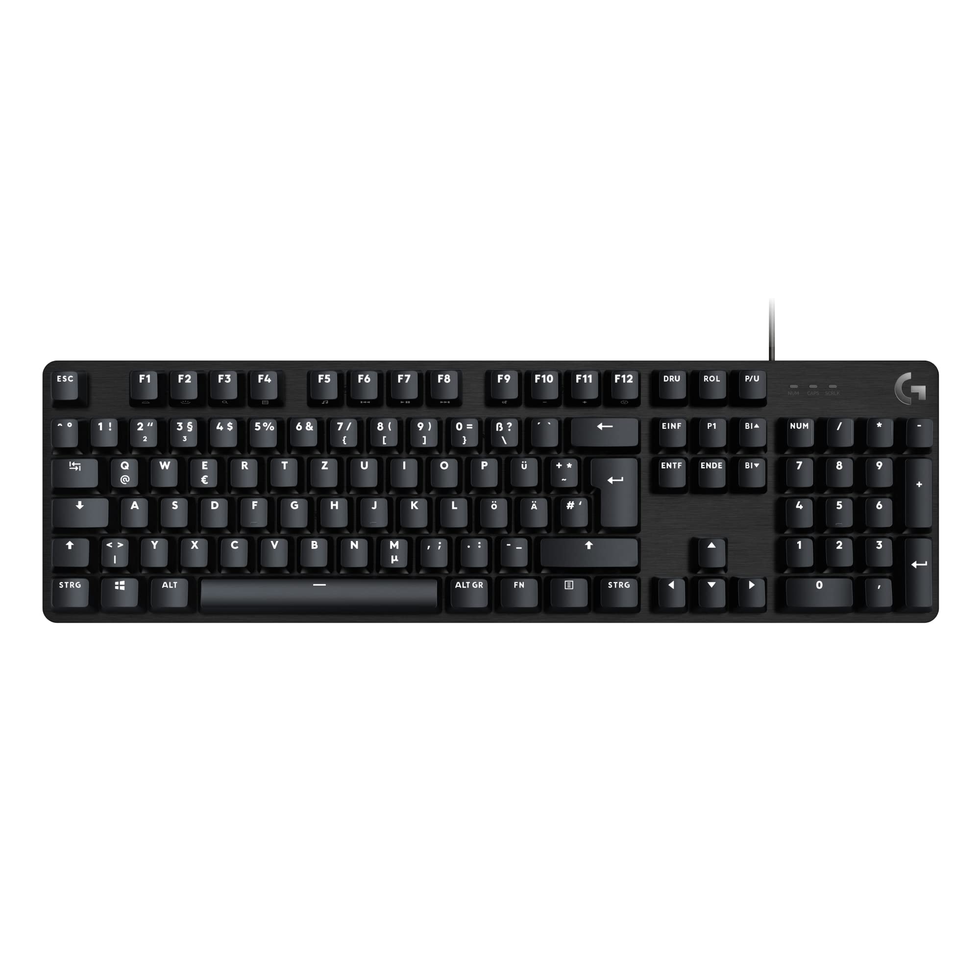 Logitech G G413 SE Full-Size Mechanical Gaming Keyboard, QWERTZ German Layout, Tactile - Black