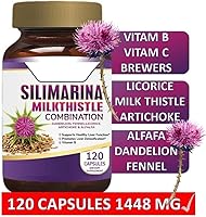 Vista 3 de Pastillas para el hígado graso Silimarina para el hígado graso 120 Cápsulas con Silimarina, Diente de León, Hinojo, Complejo B, Regaliz.