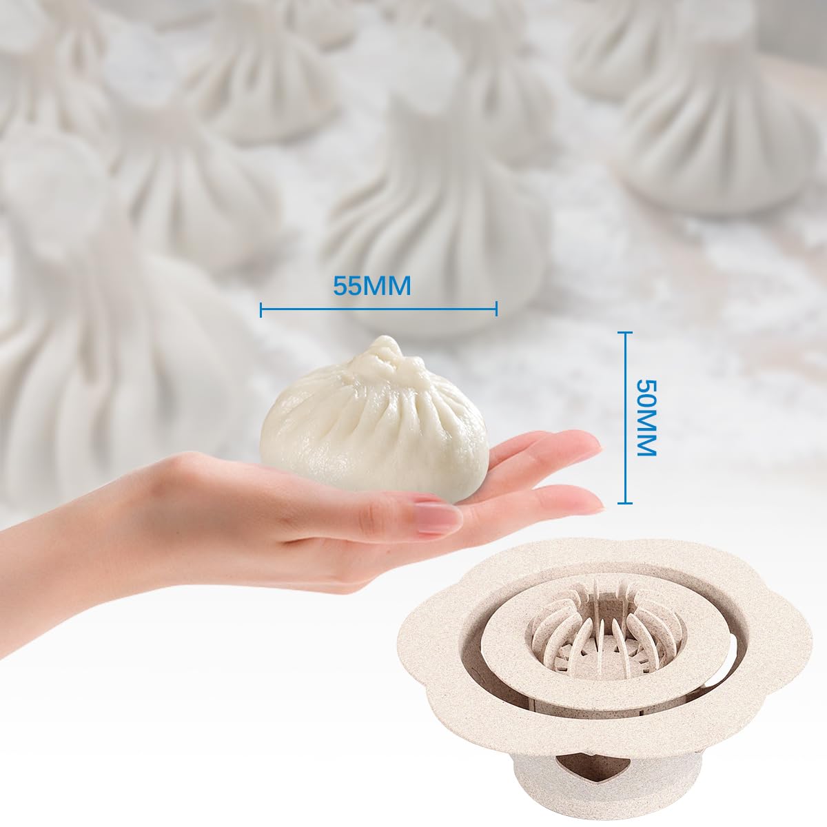 SMELEYOU Bouletage Fabricant ABS Baozi Maker Machine De 7 Pouces De