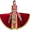 Elegant Traditional Chinese Wedding Dress, Retro Phoenix Cheongsam Wedding Dress, Modern Design and Embroidery Patterns